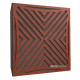 Acoustic panel Ecosound Urban Apple-Locarno 50 x 50 cm 53 mm brown