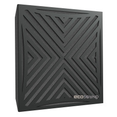 Acoustic panel Ecosound Urban HDF-Black 50 x 50 cm 53 mm black