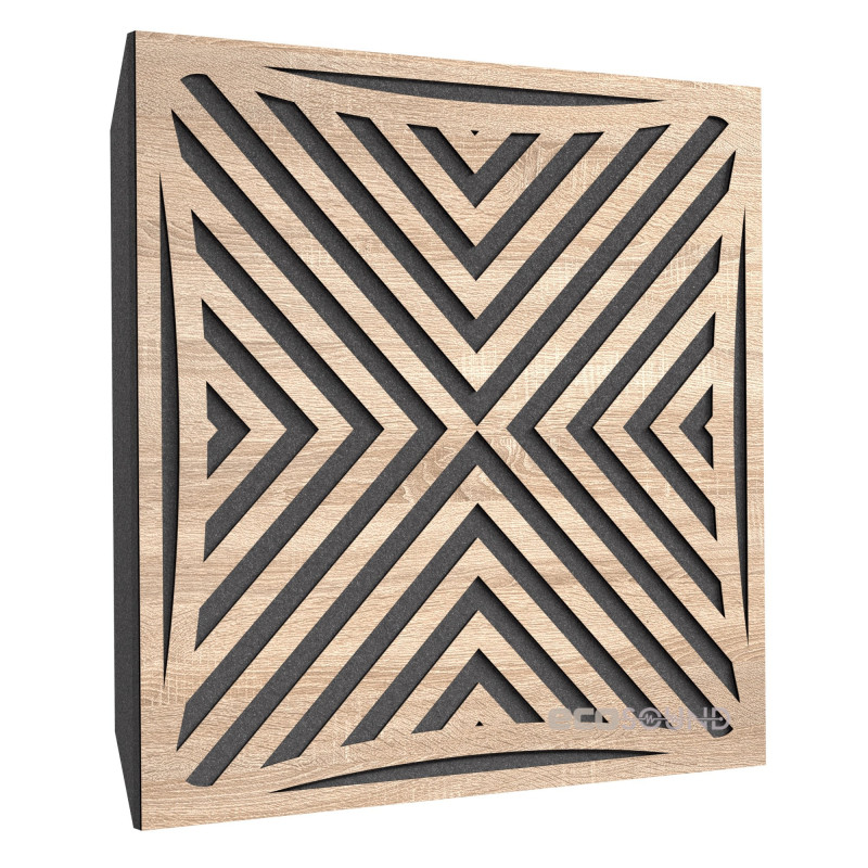 Acoustic panel Ecosound Urban HDF-White 50 x 50 cm 53 mm white