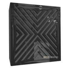 Acoustic panel Ecosound Urban Plastic Black 50 x 50 cm 53 mm
