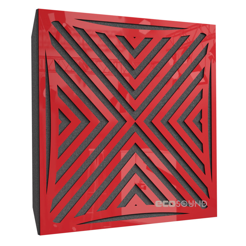 Acoustic panel Ecosound Urban HDF-White 50 x 50 cm 53 mm white