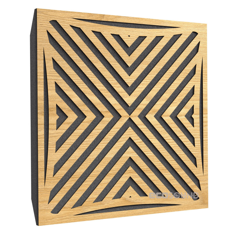 Acoustic panel Ecosound Urban HDF-White 50 x 50 cm 53 mm white