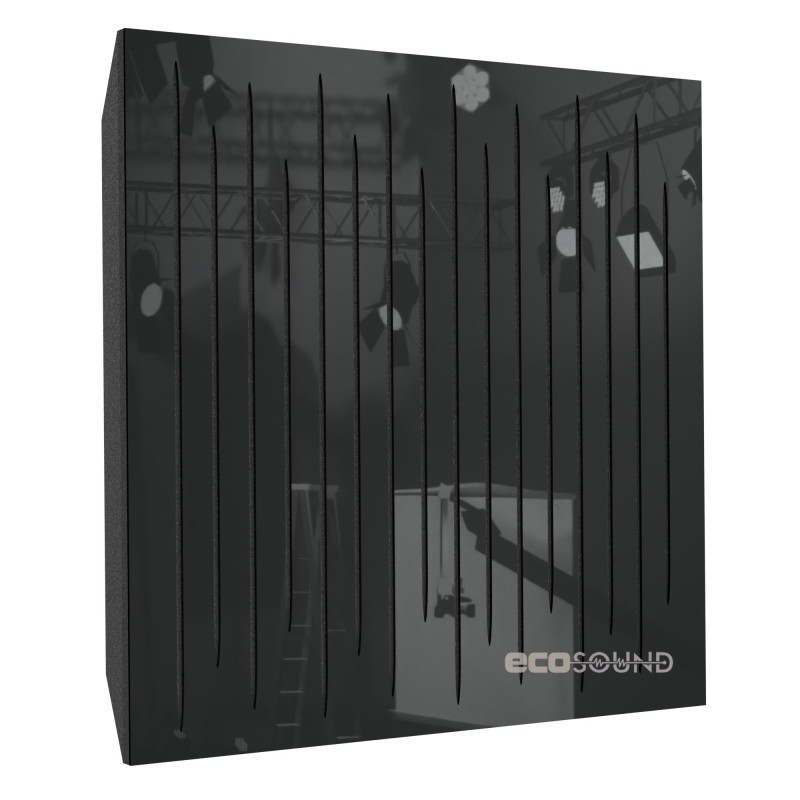 Acoustic panel Ecosound EcoTone Plastic Black 50 x 50 cm 53 mm