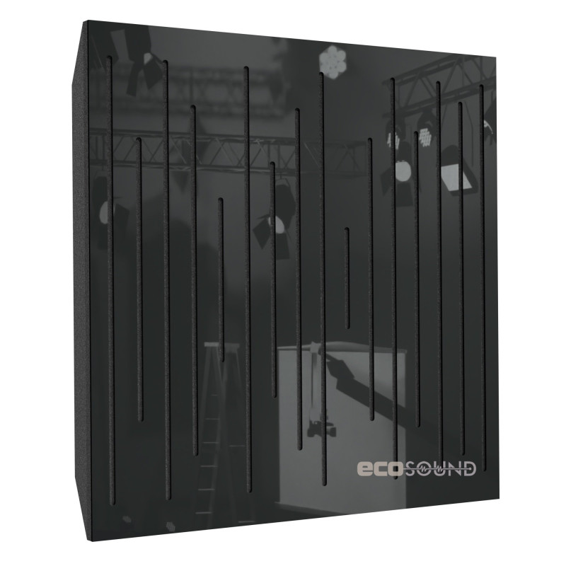 Acoustic panel Ecosound EcoPulse Plastic Black 50 x 50 cm 53 mm