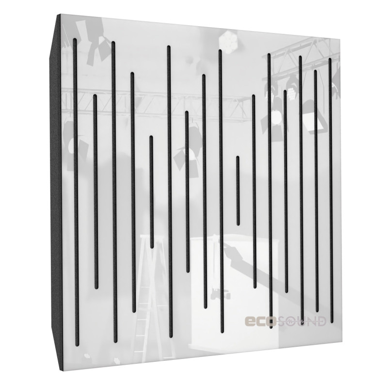 Acoustic panel Ecosound EcoPulse Plastic White 50 x 50 cm 53 mm