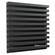 Acoustic panel Ecosound Comb HDF-Black 50 x 50 cm 53 mm black
