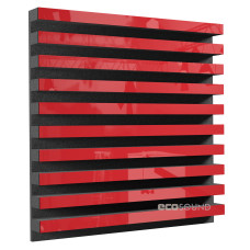 Acoustic panel Ecosound Comb Plastic Red 50 x 50 cm 53 mm