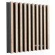 Acoustic panel Ecosound Comb Lt-Sonoma-Oak 50 x 50 cm 53 mm latte