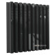 Acoustic panel Ecosound Comb Plastic Black 50 x 50 cm 53 mm