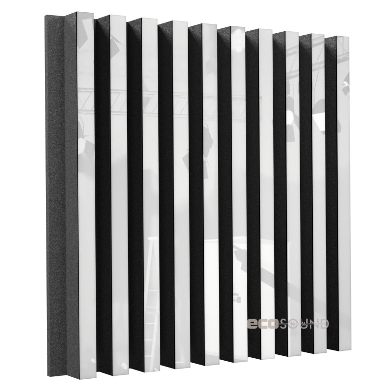 Acoustic panel Ecosound Comb Plastic White 50 x 50 cm 53 mm
