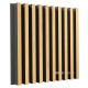 Acoustic panel Ecosound Comb Sherwood-Oak 50 x 50 cm 53 mm light oak