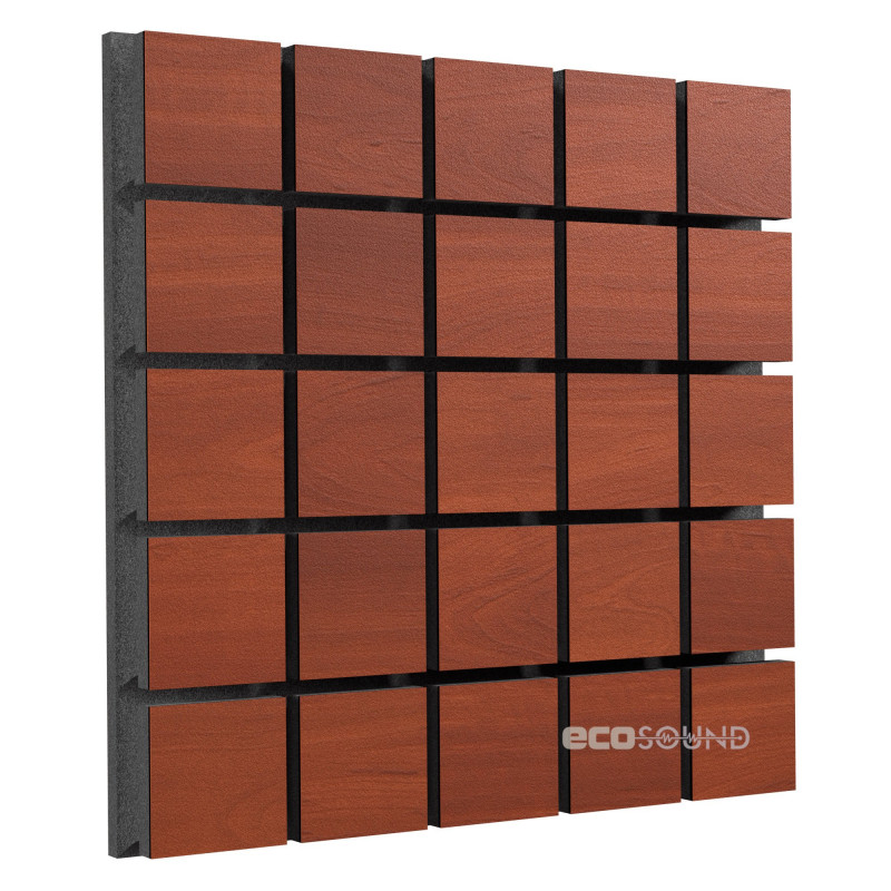 Acoustic panel Ecosound Tetras Wood White 50x50cm 53mm 