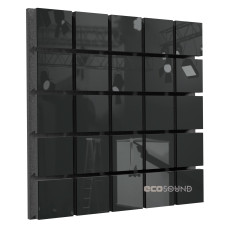 Acoustic panel Ecosound Tetras Plastic Black 50 x 50 cm 53 mm