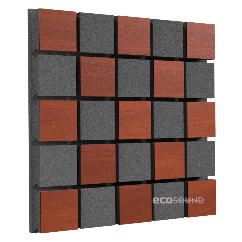 Acoustic panel Ecosound Tetras Acoustic Wood Cream 50x50cm 53mm light oak color