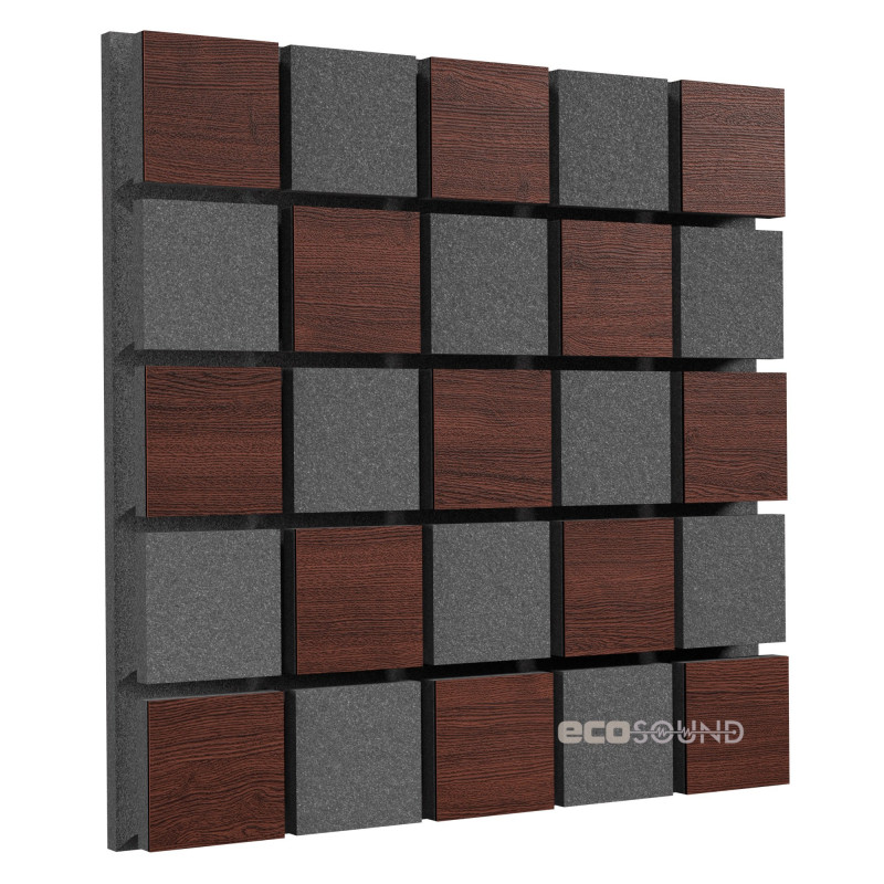 Acoustic panel Ecosound Tetras Acoustic Wood Cream 50x50cm 53mm light oak color