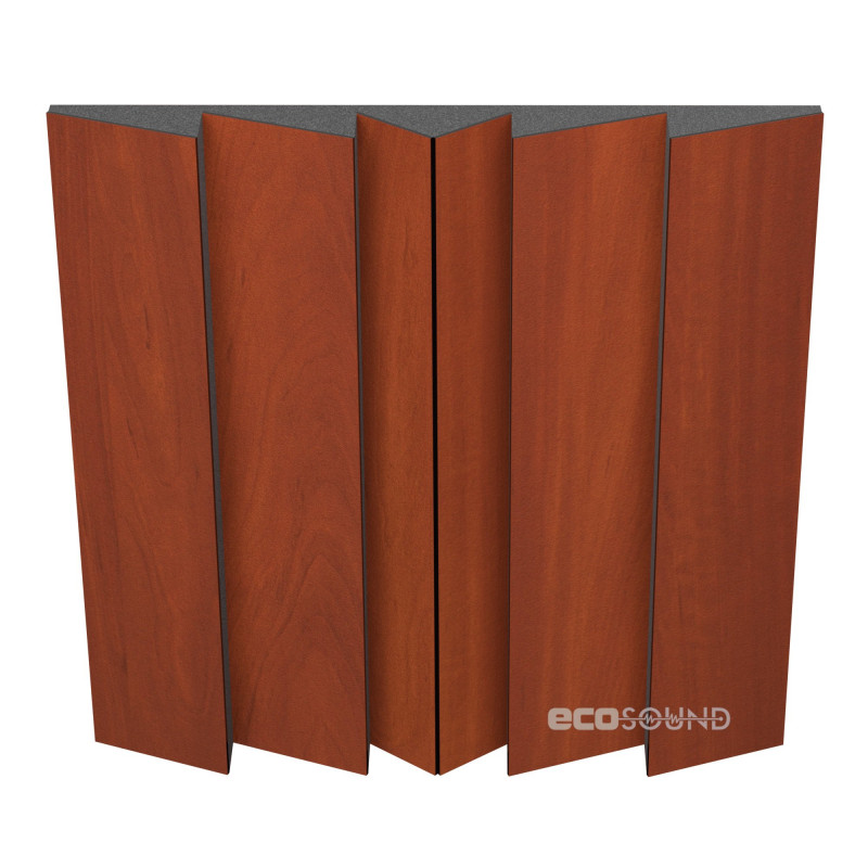 Acoustic panel Ecosound Pindiff Rock Apple-Locarno 50 x 50 cm 53 mm brown