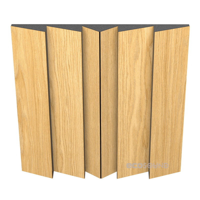 Acoustic panel Ecosound Pindiff Rock Sherwood-Oak 50 x 50 cm 53 mm light oak