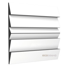 Acoustic diffuser diffuser Ecosound PINDIFF ROCK White 53mm 50x50 cm 