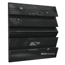 Acoustic panel Ecosound Pindiff Rock Plastic Black 50 x 50 cm 53 mm