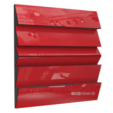 Acoustic panel Ecosound Pindiff Rock Plastic Red 50 x 50 cm 53 mm