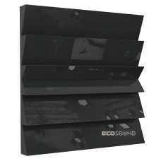 Acoustic panel Ecosound Pindiff Crater Plastic Black 50 x 50 cm 53 mm