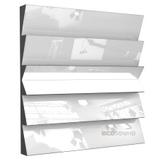 Acoustic panel Ecosound Pindiff Crater Plastic White 50 x 50 cm 53 mm