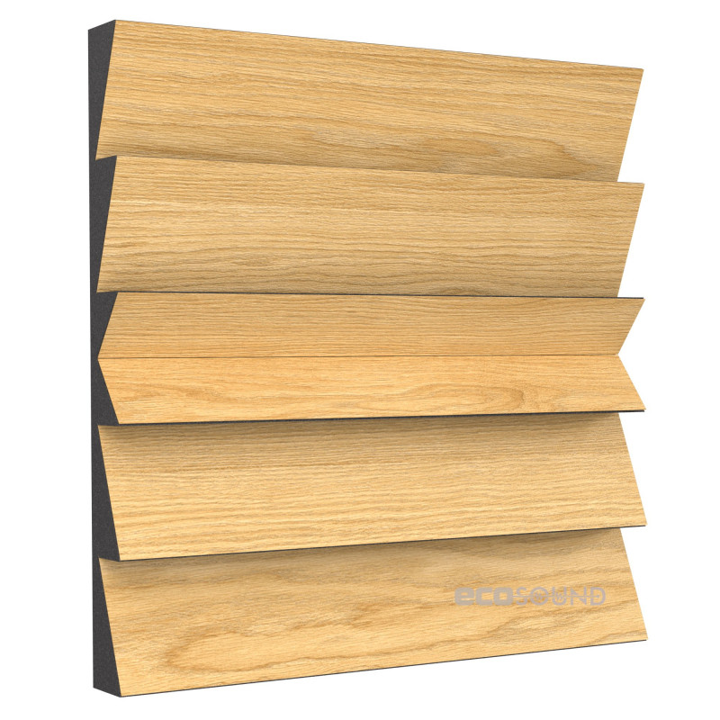 Acoustic panel Ecosound Pindiff Crater Apple-Locarno 50 x 50 cm 53 mm brown