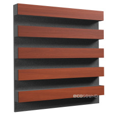 Acoustic panel Ecosound Comb Heavy Apple-Locarno 50 x 50 cm 53 mm brown