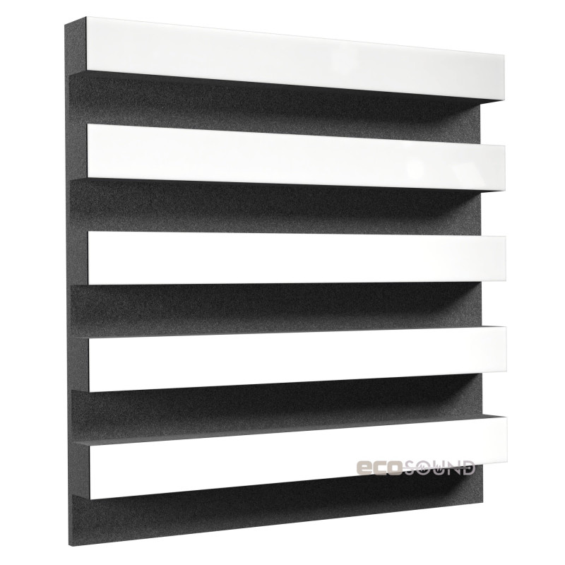 Acoustic panel Ecosound Comb Heavy Apple-Locarno 50 x 50 cm 53 mm brown