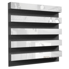 Acoustic panel Ecosound Comb Heavy Plastic White 50 x 50 cm 53 mm
