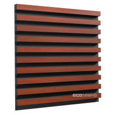 Acoustic panel Ecosound Comb XL Apple-Locarno 100 x 100 cm 53 mm brown 53 mm