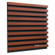 Acoustic panel Ecosound Comb XL Apple-Locarno 100 x 100 cm 53 mm brown 53 mm