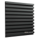 Acoustic panel Ecosound Comb XL Plastic Black 100 x 100 cm 53 mm 