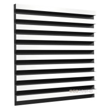 Acoustic panel Ecosound Comb XL HDF-White 100 x 100 cm 53 mm white