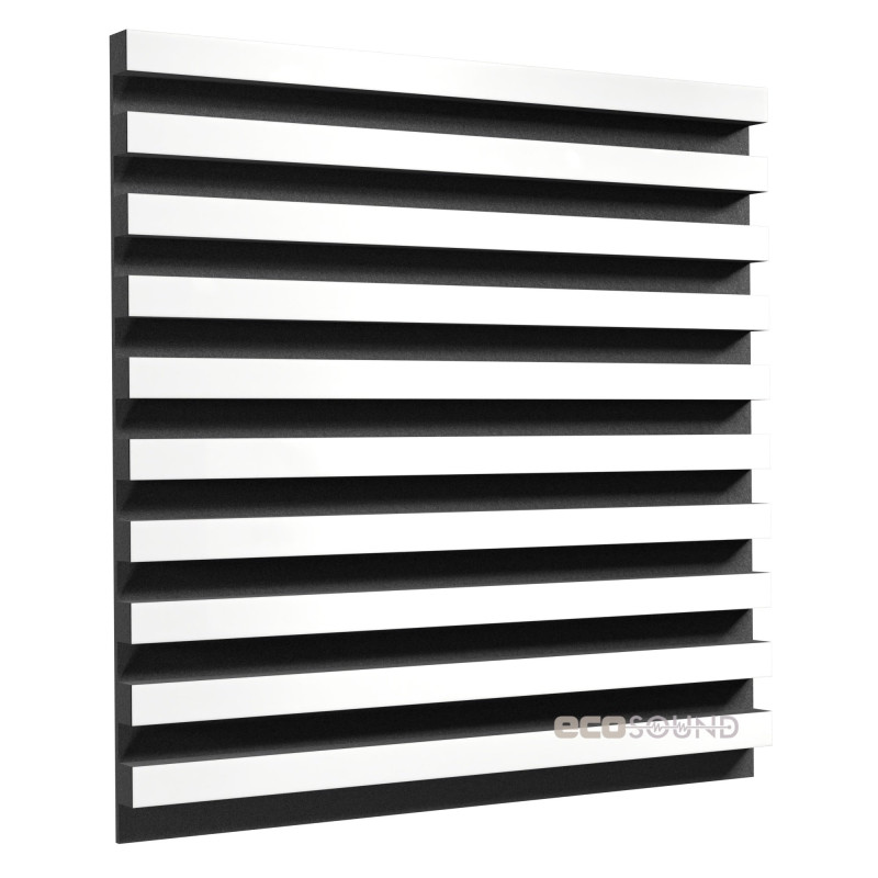 Acoustic panel Ecosound Comb XL Apple-Locarno 100 x 100 cm 53 mm brown 53 mm