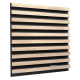 Acoustic panel Ecosound Comb XL Apple-Locarno 100 x 100 cm 53 mm brown 53 mm