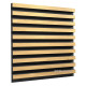 Acoustic panel Ecosound Comb XL Apple-Locarno 100 x 100 cm 53 mm brown 53 mm
