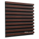 Acoustic panel Ecosound Comb XL Apple-Locarno 100 x 100 cm 53 mm brown 53 mm