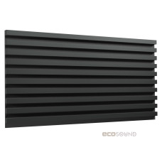 Acoustic panel Ecosound Comb XXL HDF-Black 200 x 100 cm 53 mm black 53 mm