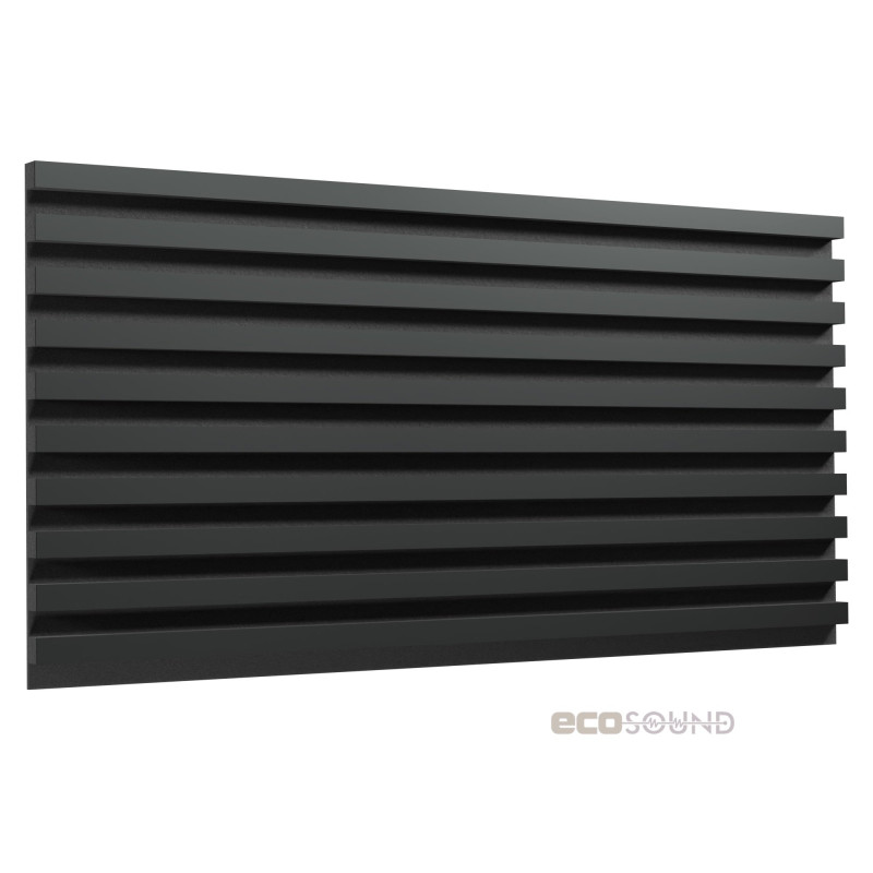 Acoustic panel Ecosound Comb XXL Apple-Locarno 200 x 100 cm 53 mm brown 53 mm