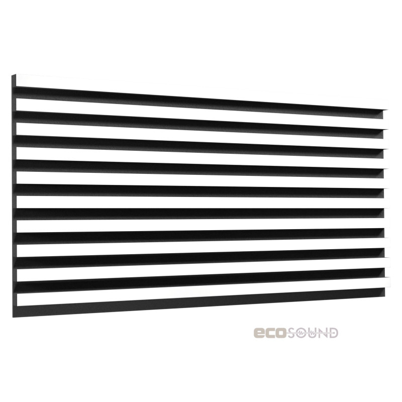 Acoustic panel Ecosound Comb XXL Apple-Locarno 200 x 100 cm 53 mm brown 53 mm