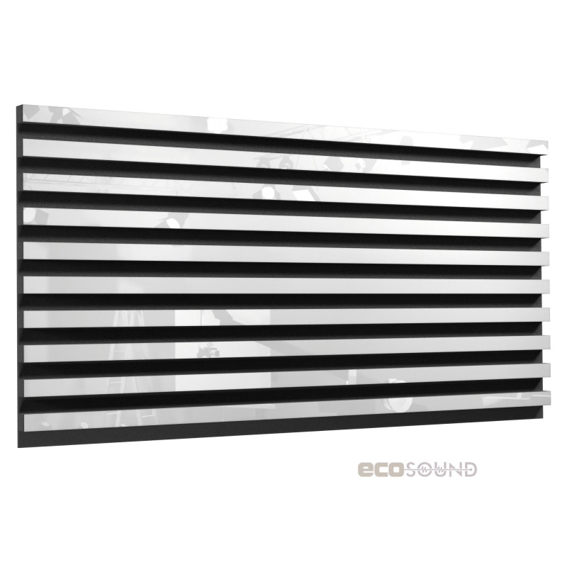 Acoustic panel Ecosound Comb XXL Apple-Locarno 200 x 100 cm 53 mm brown 53 mm