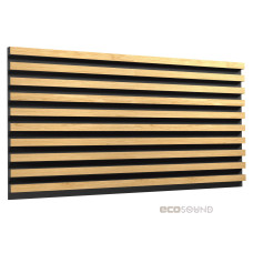 Acoustic panel Ecosound Comb XXL Sherwood-Oak 200 x 100 cm 53 mm light oak .53mm