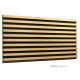 Acoustic panel Ecosound Comb XXL Apple-Locarno 200 x 100 cm 53 mm brown 53 mm