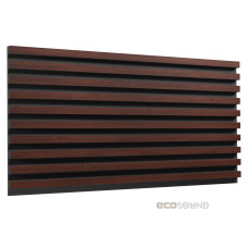 Acoustic panel Ecosound Comb XXL Wenge 200 x 100 cm 53 mm brown 
