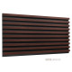 Acoustic panel Ecosound Comb XXL Apple-Locarno 200 x 100 cm 53 mm brown 53 mm