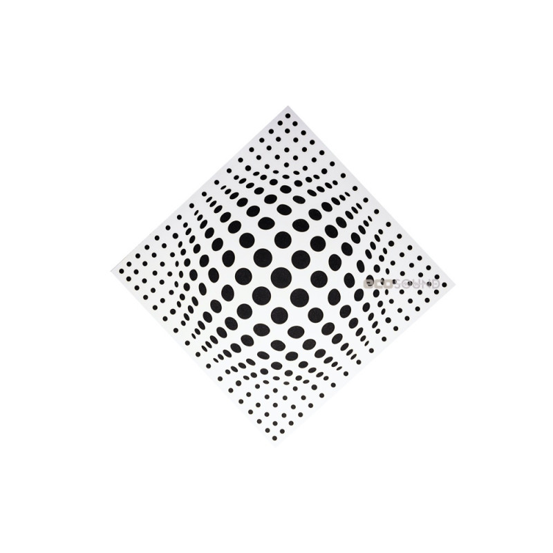 Acoustic panel Ecosound Lens white 50x50 cm 33mm 