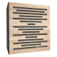 Acoustic panel Ecosound EcoWave cream 50x50 cm 73mm Light oak