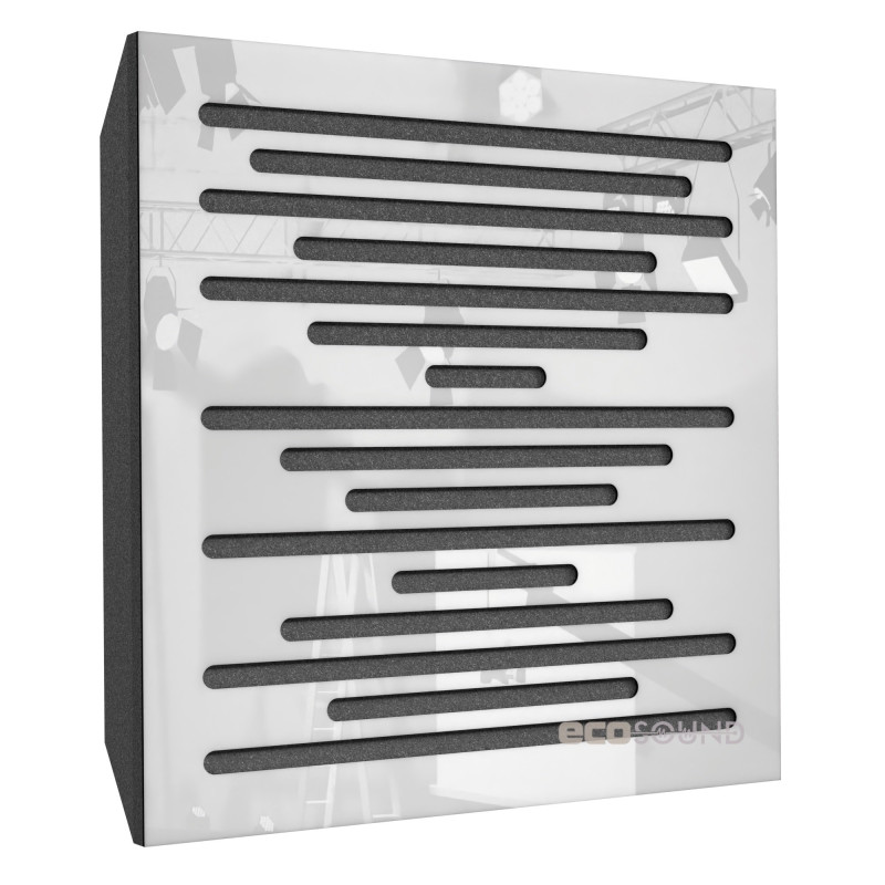 Acoustic panel Ecosound EcoWave cream 50x50 cm 73mm Light oak