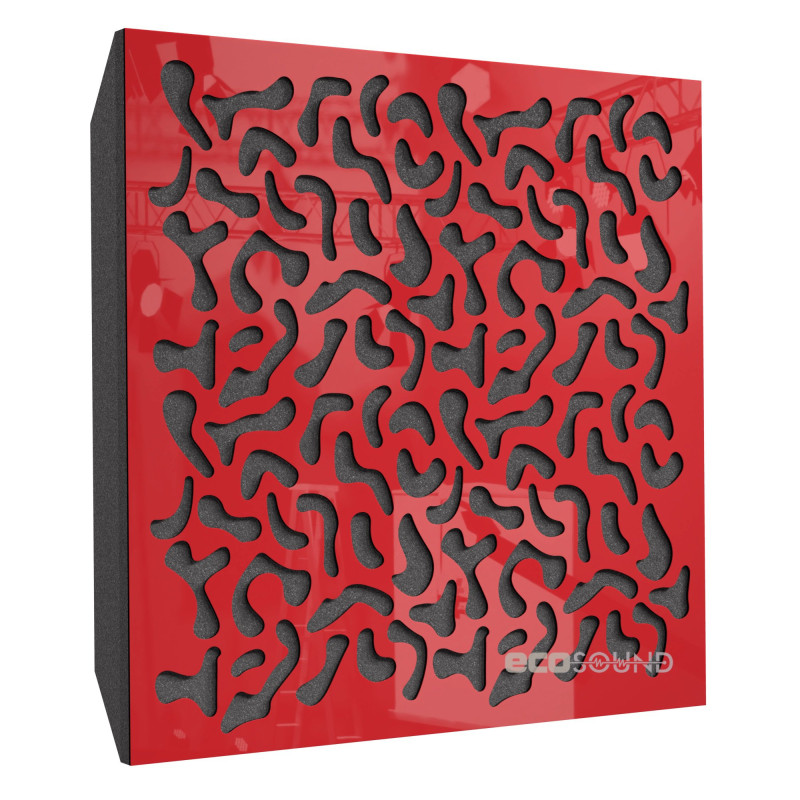 Acoustic panel Ecosound Boomerang Apple-Locarno 50 x 50 cm 73 mm brown